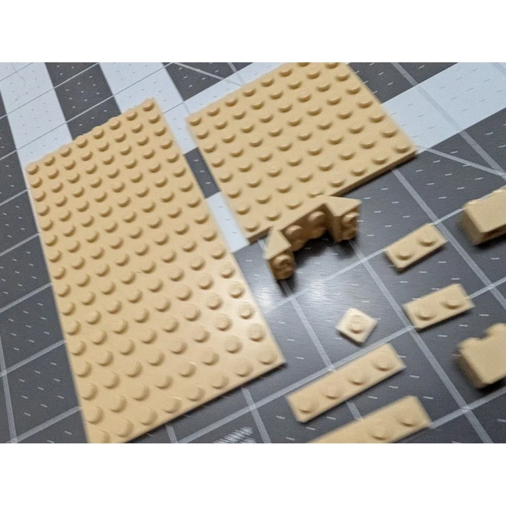 Lego Tan 2 plates misc small replacement parts lot of 15‎